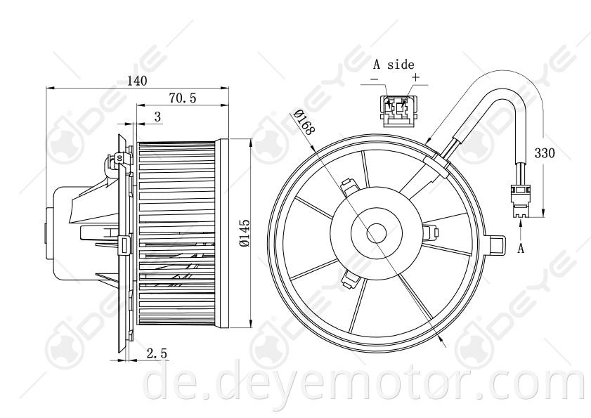 0130063102 52479327 7701046084 heißer Verkauf Auto Klimaanlage Gebläsemotor für RENAULT TWINGO